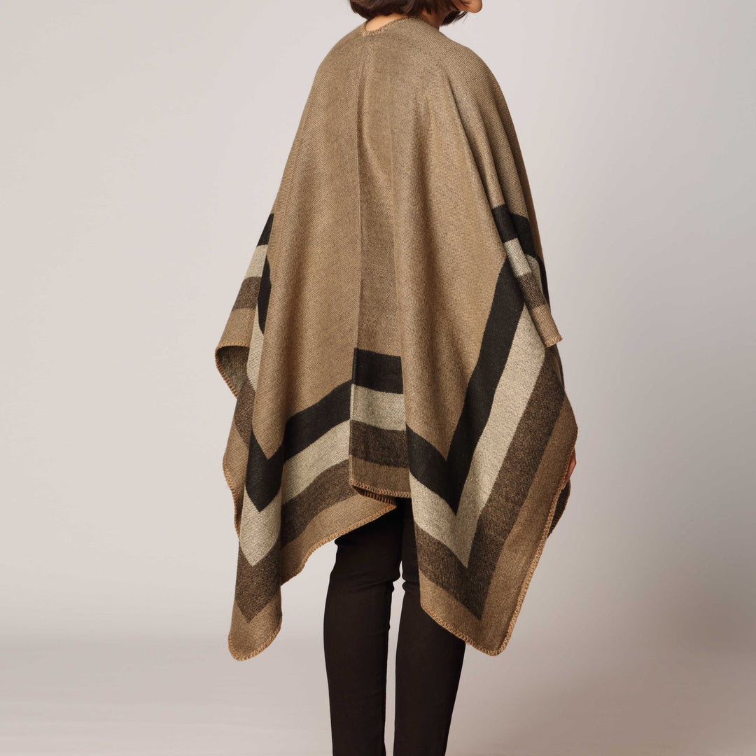 Khaki Cape Shawl PW2820