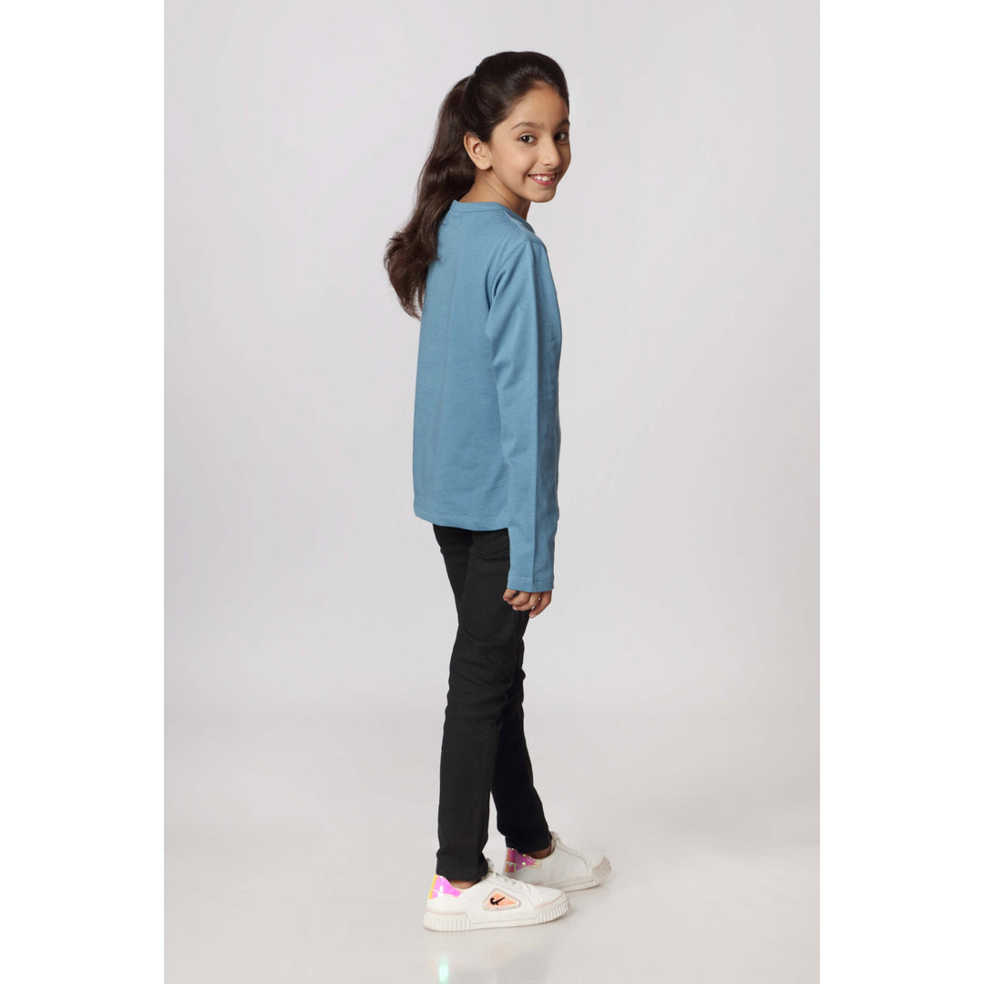 Girls Blue Jersey Shirt PW2841