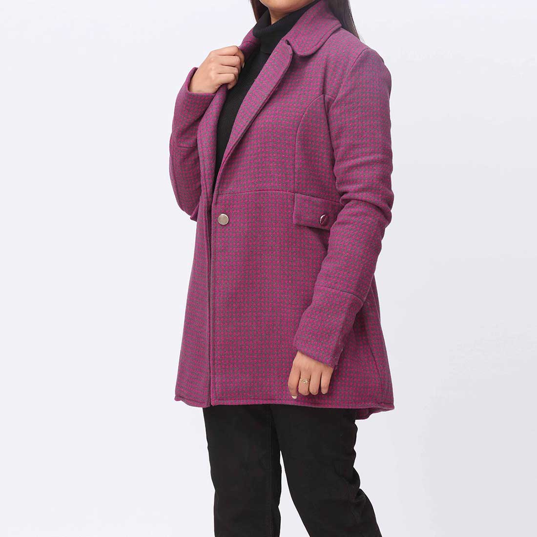 Pink Woolen Coat PW3099