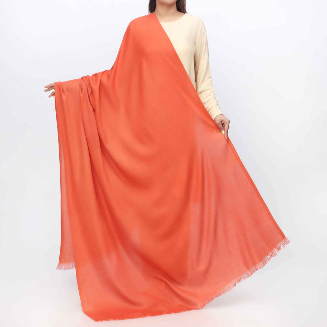 Orange Moonlight Plain Shawl PW3723