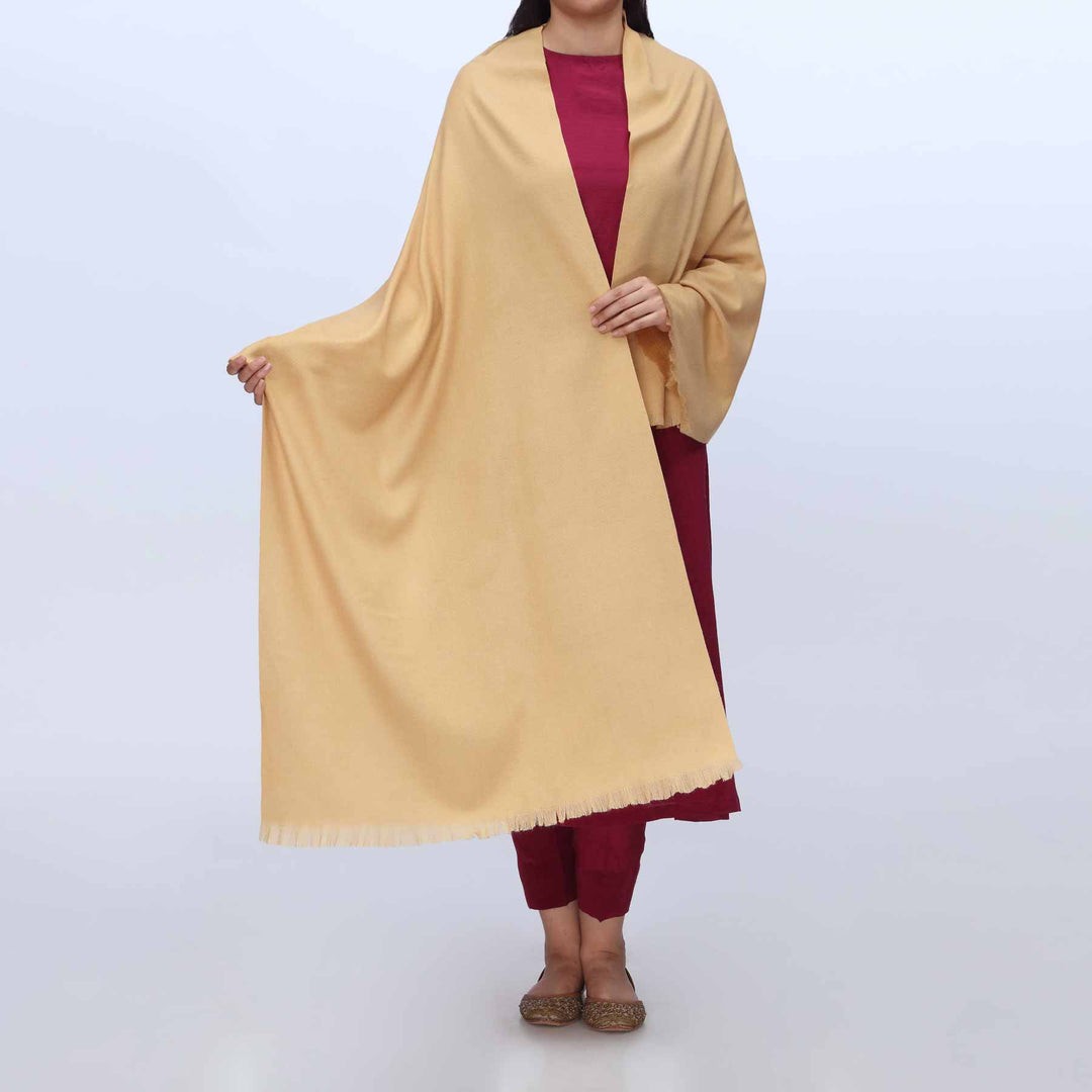 Mustard Winter Plain Stole PW3724