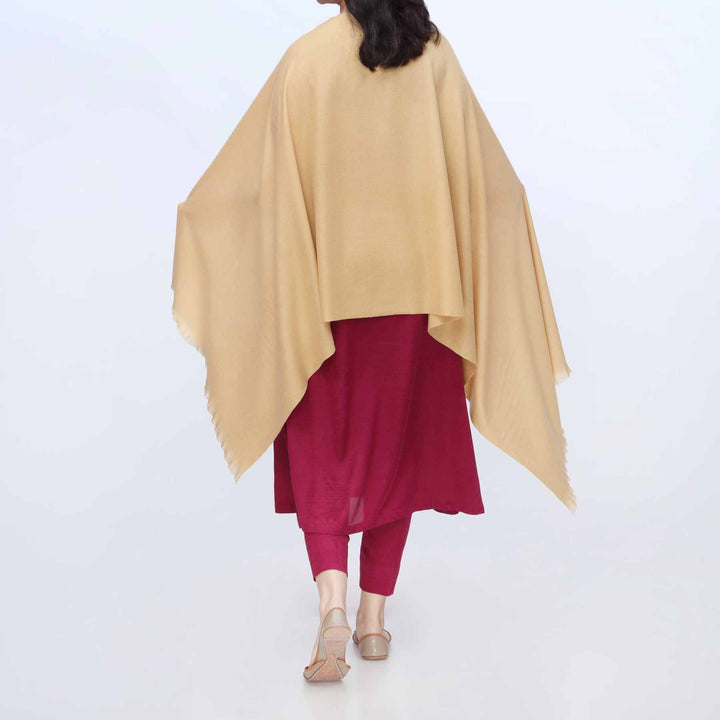 Mustard Winter Plain Stole PW3724