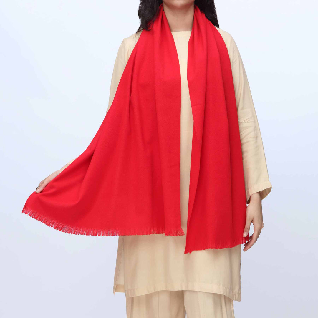 Red Winter Plain Stole PW3724