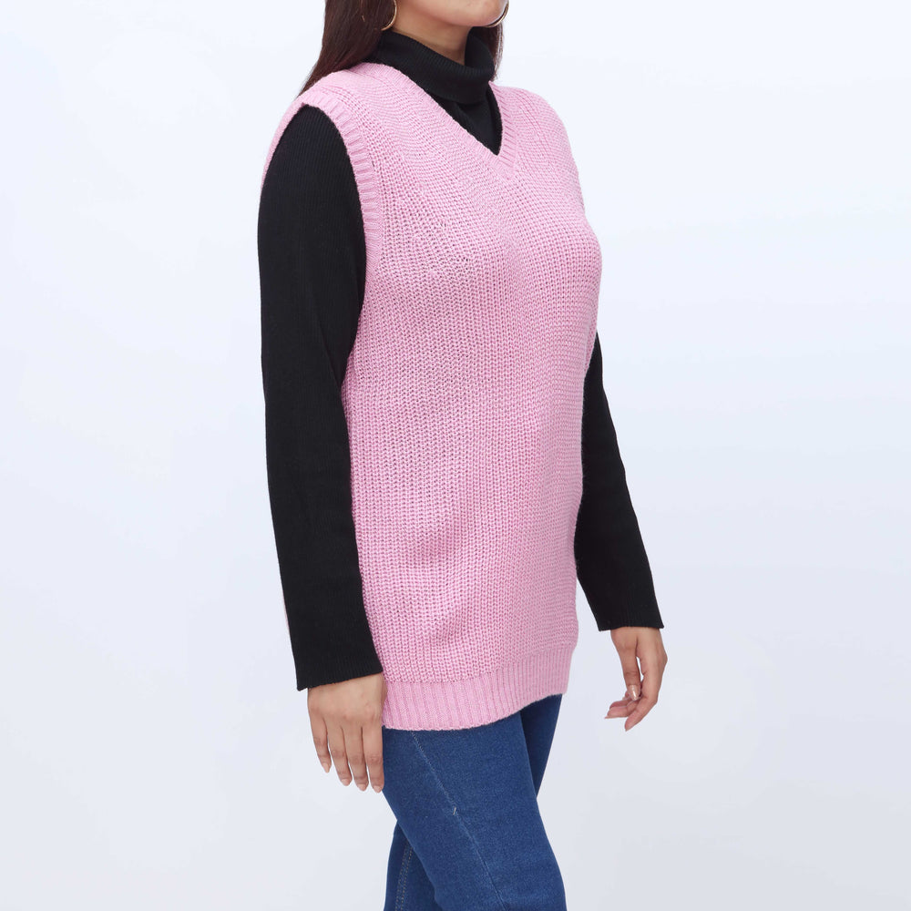 Plum Sleeveless Cardigan PW3903