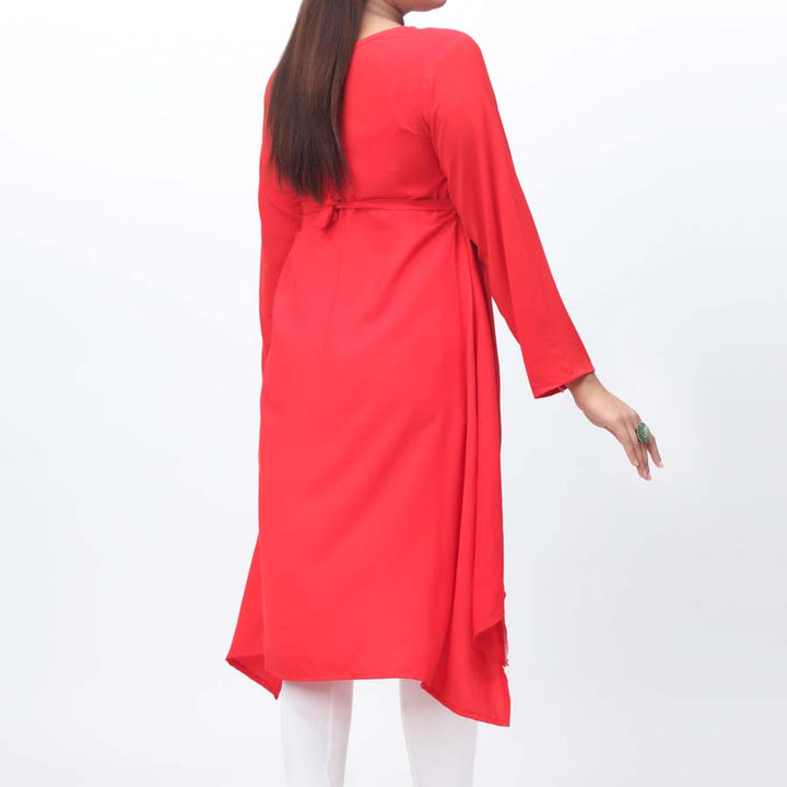 1PC- Solid Georget Chiffon Shirt PW9022