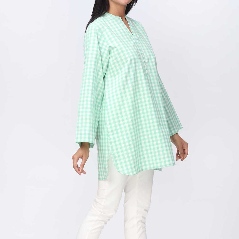 1PC- Flannel Checkered Top PW9026