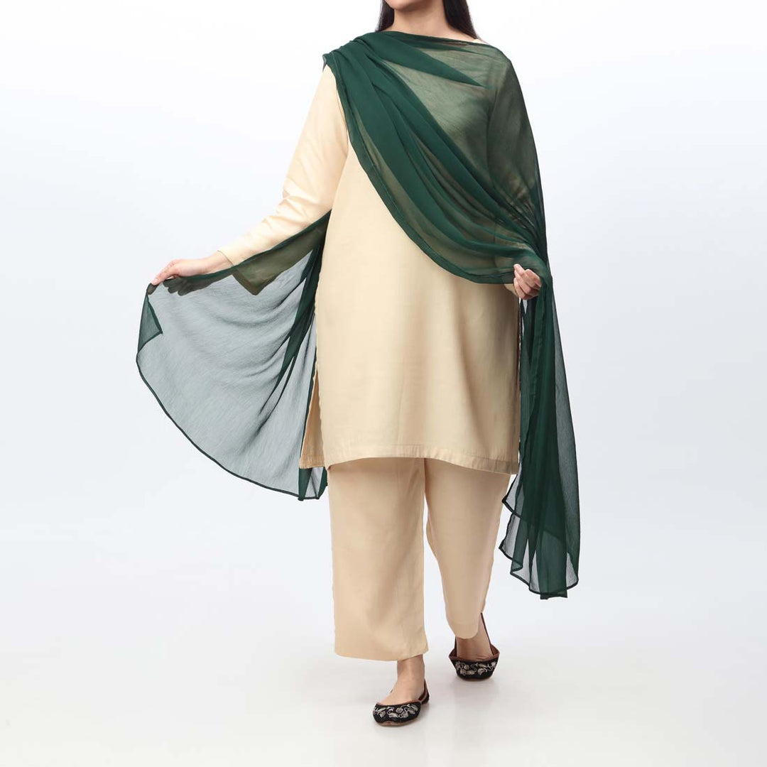 Green Chiffon Dupatta PW9708