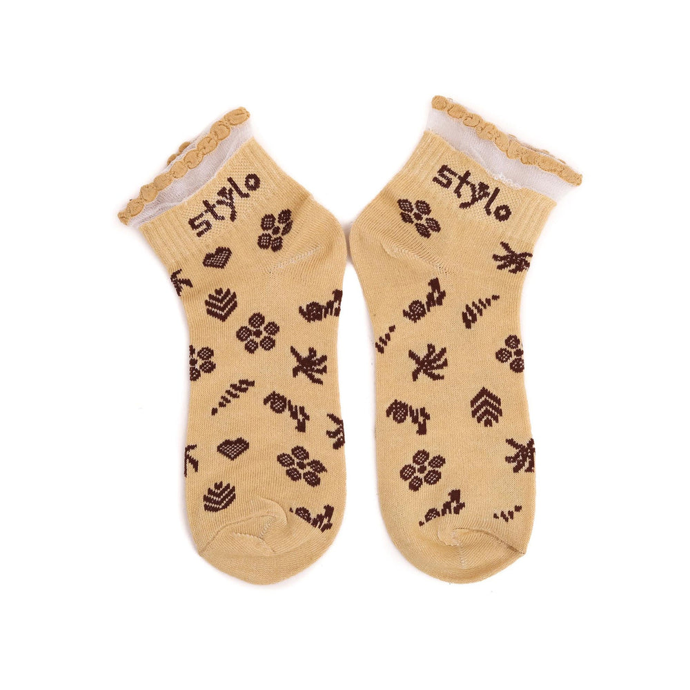 Beige Ladies Socks S01610