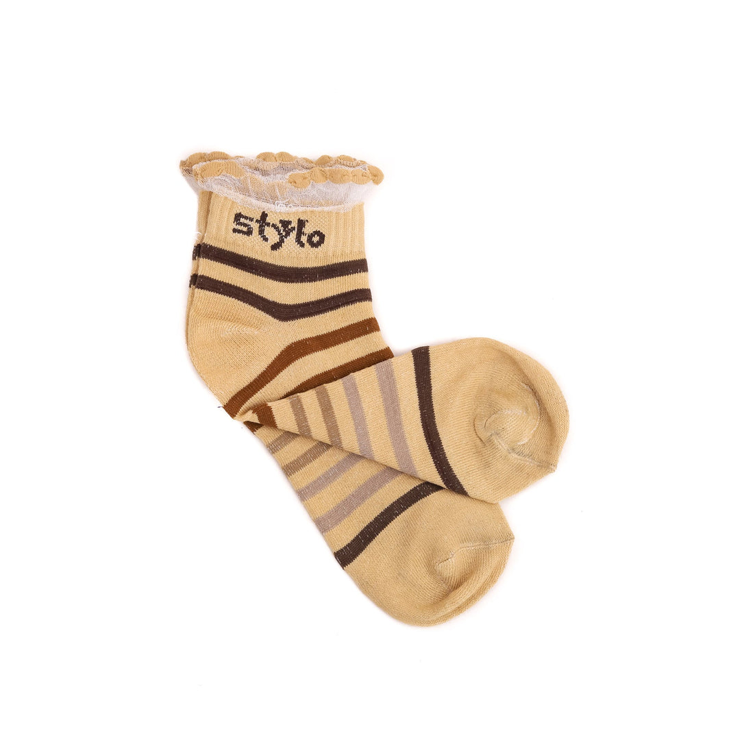 Beige Ladies Socks S01613