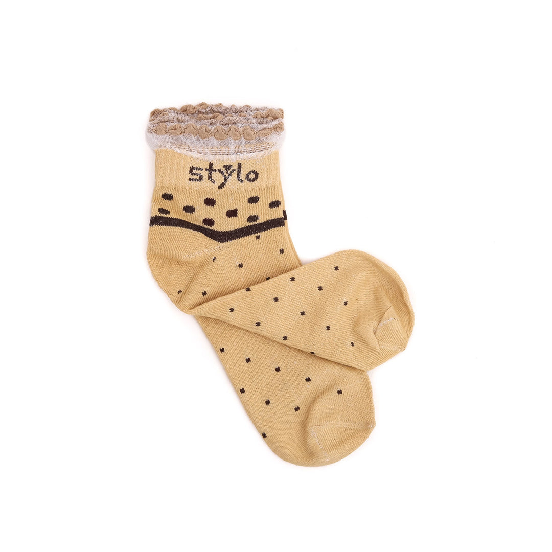 Beige Ladies Socks S01617