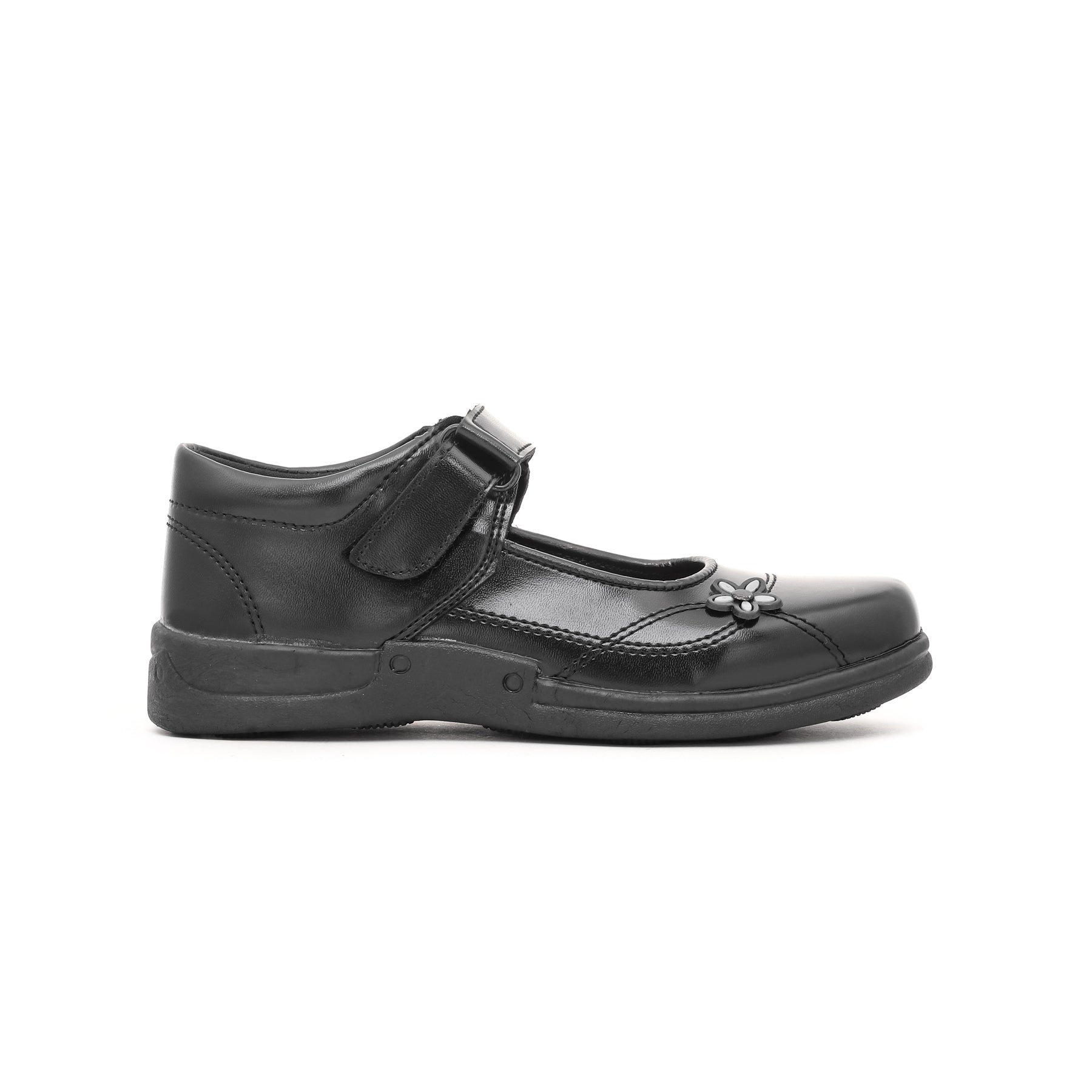 Girls Black School Shoes SK0037