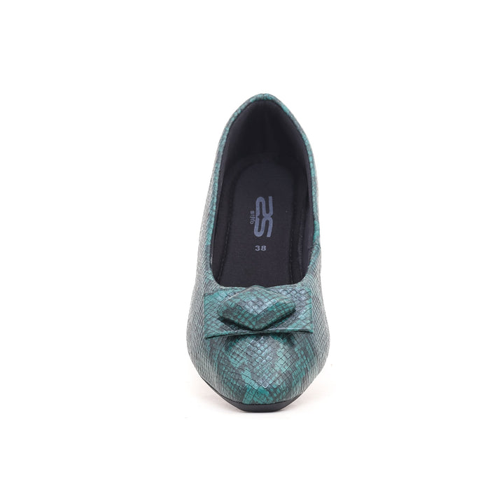 Green Winter Pumps WN0897 | Stylo