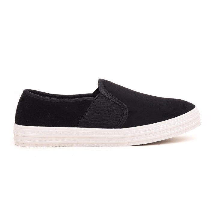 Black Casual Slip Ons WN6138