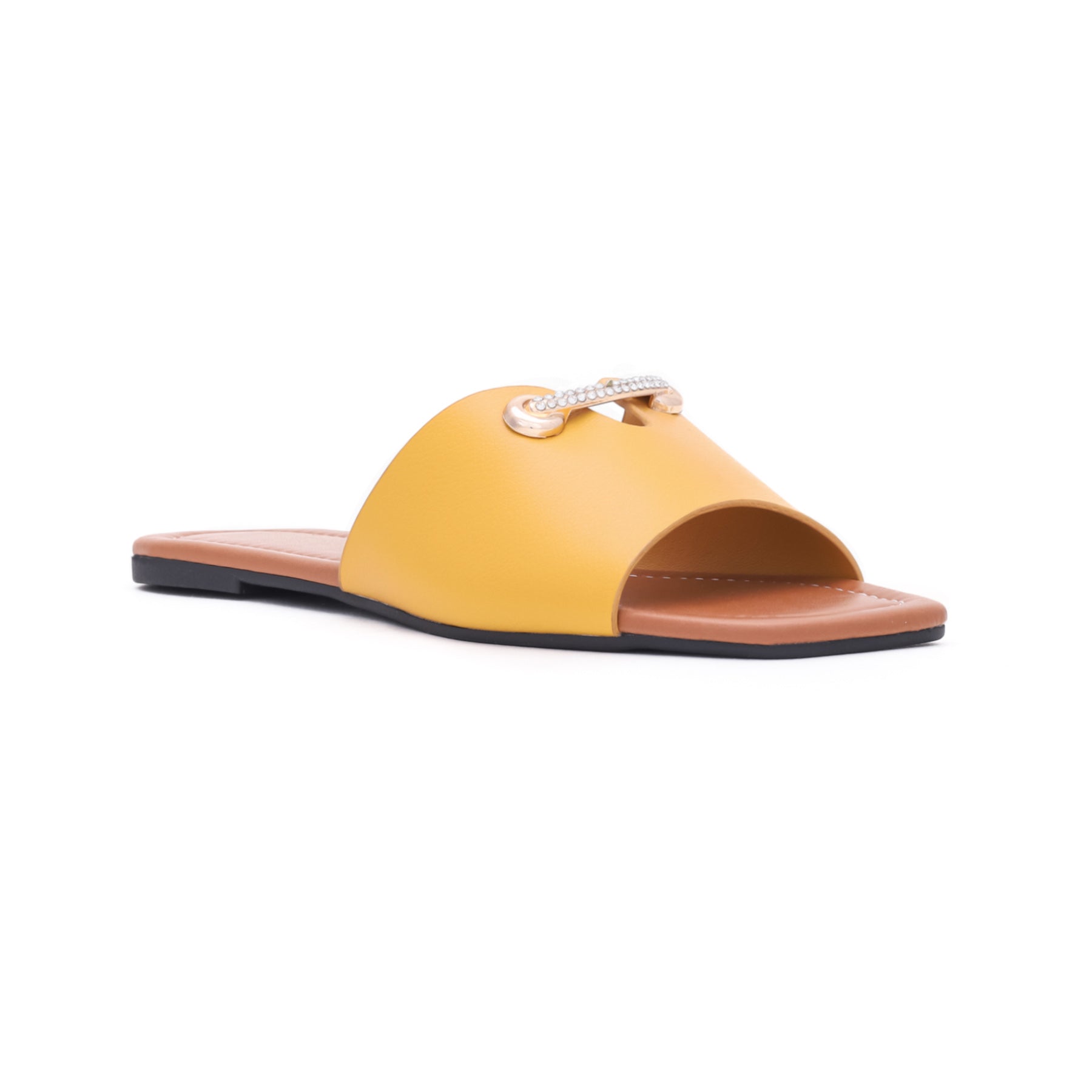 Mustard Color Casual Slippers CL0921